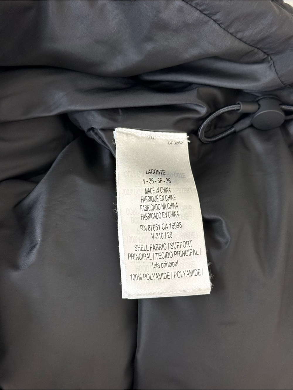 LACOSTE Women's Relaxed Fit Hooded Down Jacket - Picture 10 of 12